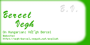bercel vegh business card